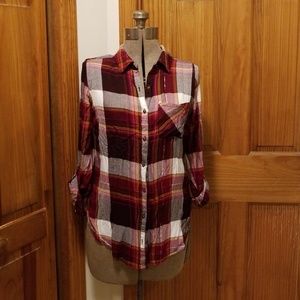 Maurices plaid top